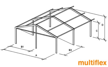 Losberger Multiflex – univerzálny stan na podujatia a skladovanie